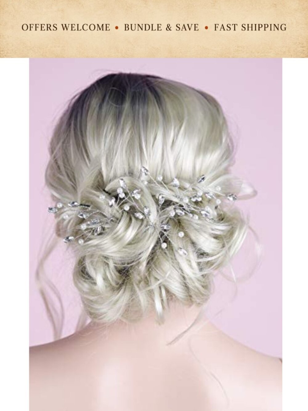 Gold Crystal Pearl Bridal Hair Pins Rhinestone Wedding Accessories